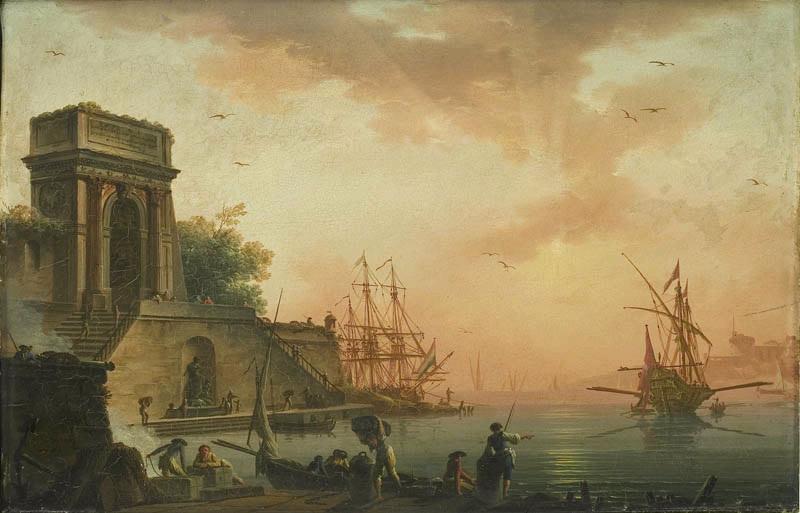 Marine au soleil couchant_0