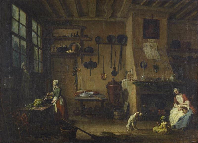 La Cuisine bourgeoise, Jean-Baptiste Lallemand, 18e siècle