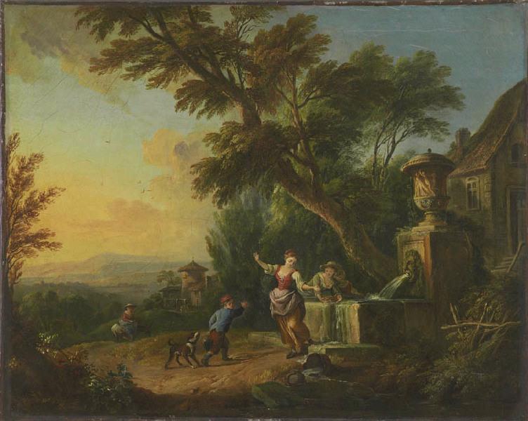 La Cruche brisée, Jean-Baptiste Lallemand, 18e siècle