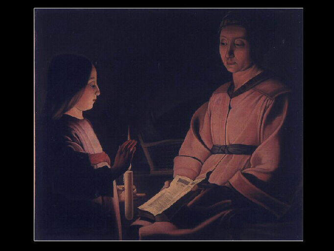 L'Education de la Vierge ; La Leçon de lecture (ancien titre), Жорж Дюмениль де Латур