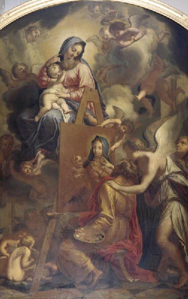 Saint Luc peignant le portrait de la Vierge_0
