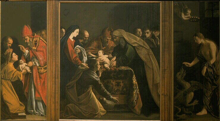 La Circoncision ; Sainte Marthe et le dragon ; Le Miracle de saint Claude_0