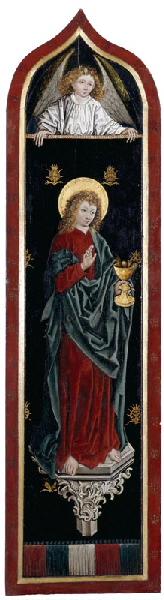 Légende de sainte Marguerite (face) ; Saint Jean (revers du volet gauche)_1