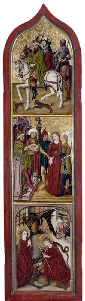 Légende de sainte Marguerite (face) ; Saint Jean (revers du volet gauche)_0