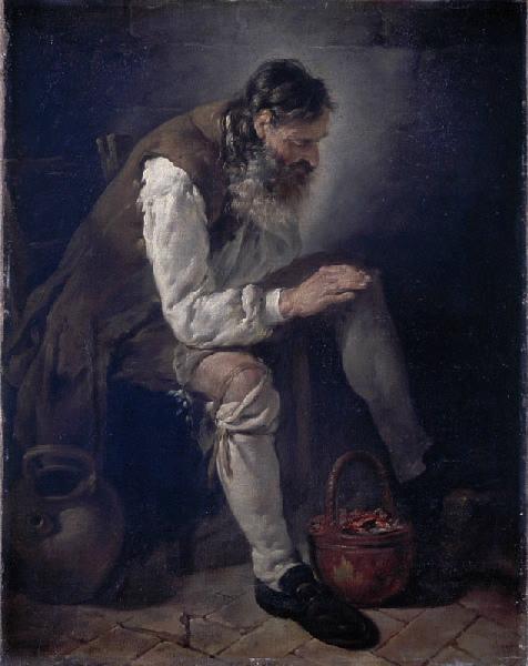 L'Hiver ; Vieillard se chauffant à un brasero (autre titre)_1