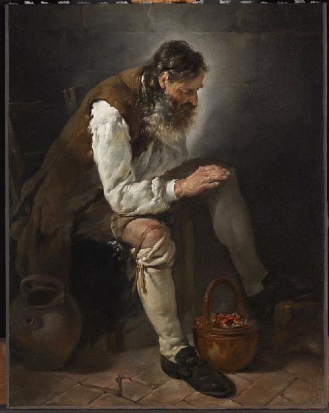 L'Hiver ; Vieillard se chauffant à un brasero (autre titre)_0