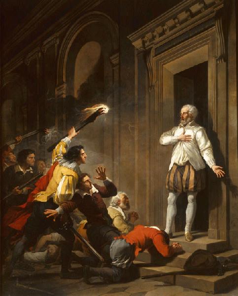 L'amiral de Coligny en impose à ses assassins (Autre titre) ; Mort de Coligny (Autre titre)_0