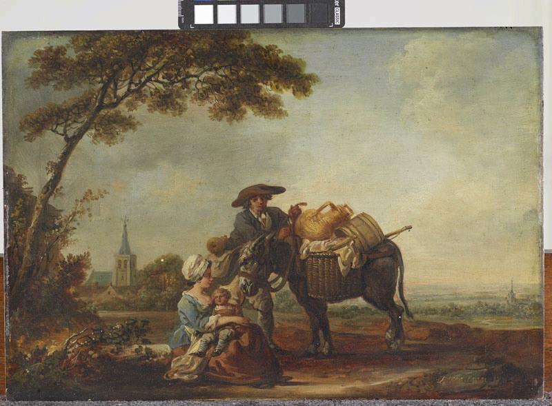 Le Retour du marché, Louis Joseph Watteau, 1785
