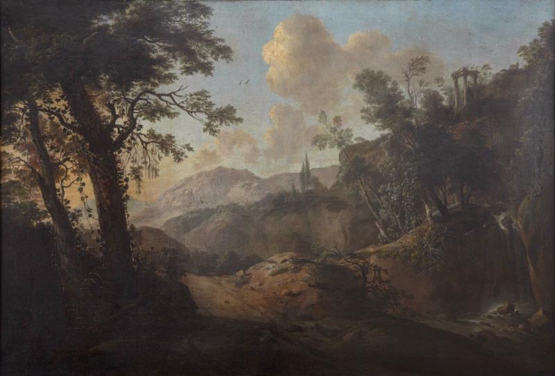 Paysage, Alexandre Hyacinthe Dunouy, 18e siècle
