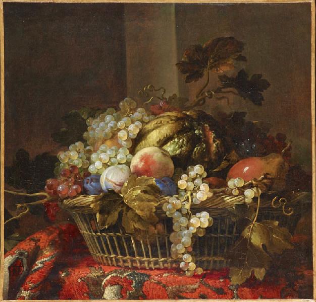 Corbeille de fruits, Jean-Louis Prevost, 18e siècle