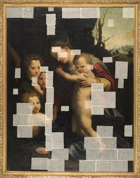 La Vierge, l'Enfant Jésus, saint Jean-Baptiste et deux anges, Andrea Del Sarto