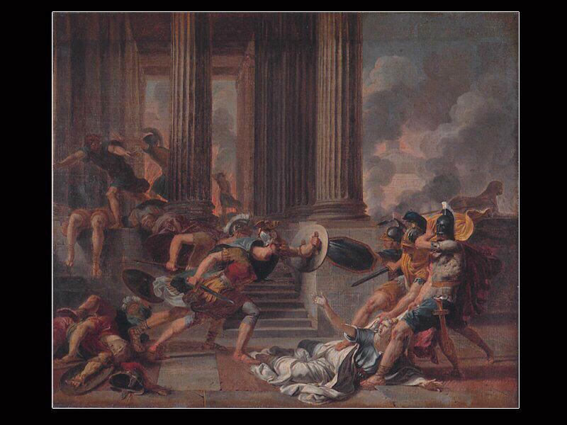 Ajax traîne hors du temple Cassandre, fille de Priam et d'Hercule ; Les Horaces et les Curiaces (ancien titre)_1