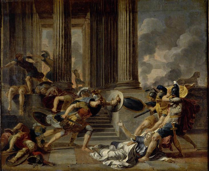 Ajax traîne hors du temple Cassandre, fille de Priam et d'Hercule ; Les Horaces et les Curiaces (ancien titre)_0