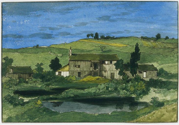 La Maison à la mare, Adolphe Hervier, 1872-1875