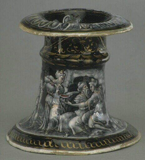 Loth et ses filles (sur la base) ; Profil de femme (sur le dessus)_0