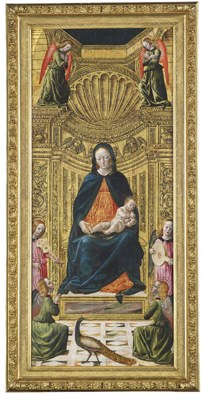 La Vierge et l'Enfant entourés de six anges, Vincenzo Foppa, 4e quart 15e siècle