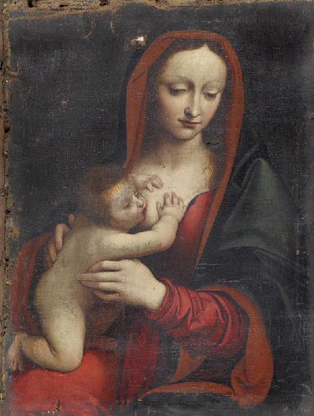 La Vierge allaitant l'enfant Jésus (copie d'après Giampietrino)_0