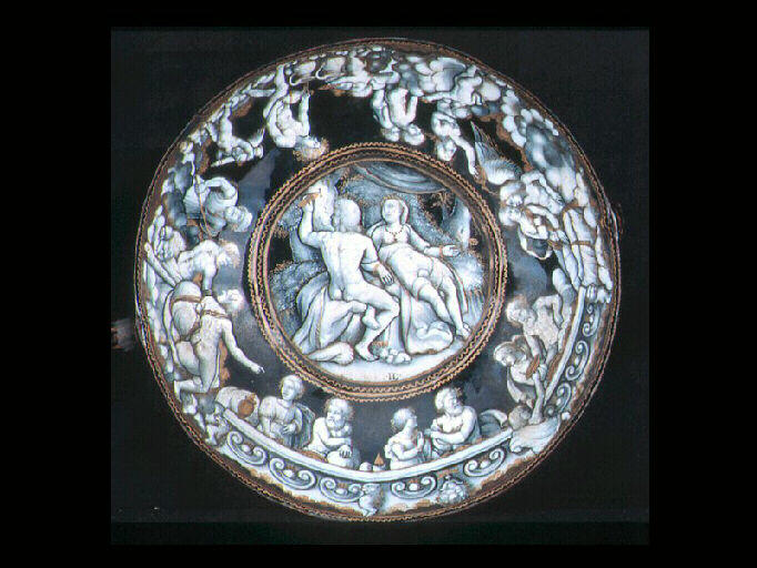 Angélique et Médor ; Le Festin des dieux ; Armoiries ; Nymphes et satyres_1