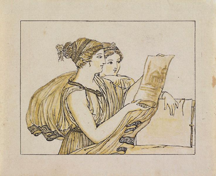 Les Deux filles du comte de Sellon, de Genève, Bénigne Gagneraux, 1792