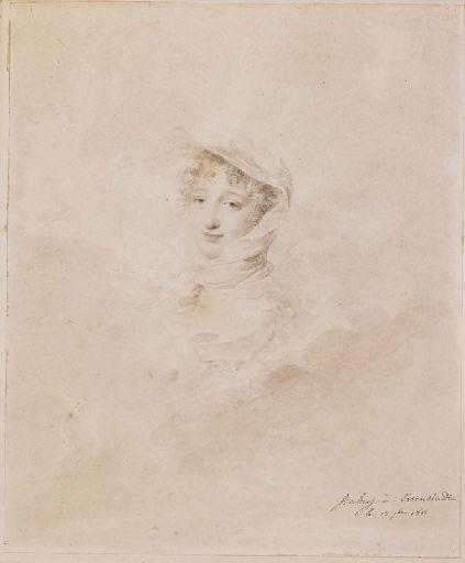Portrait présumé de la reine Hortense, Jean-Baptiste Isabey, 1812