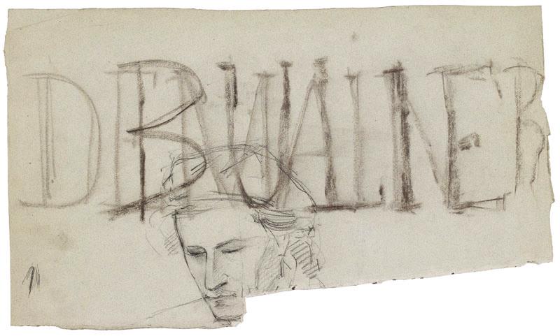 Partie d'un visage (recto) ; Partie d'un visage (verso), Jean Auguste Dampt, 4e quart 19e siècle