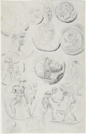 Feuille de médailles antiques_0