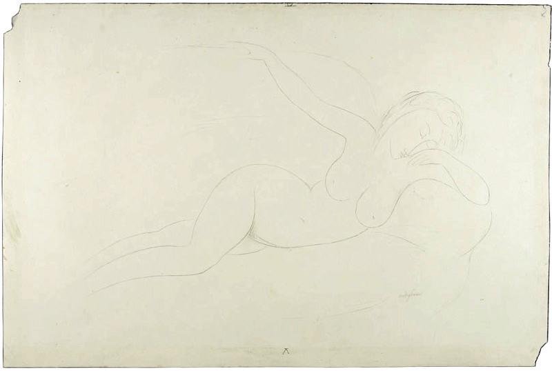 Nu sur un divan, Amadeo Modigliani, 1916,1917