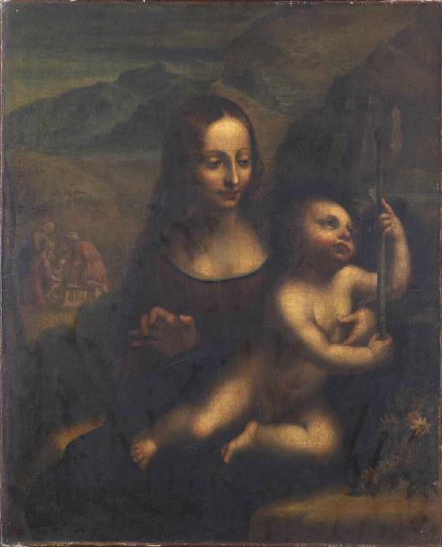 La Vierge au fuseau (copie d'après Vinci)_0