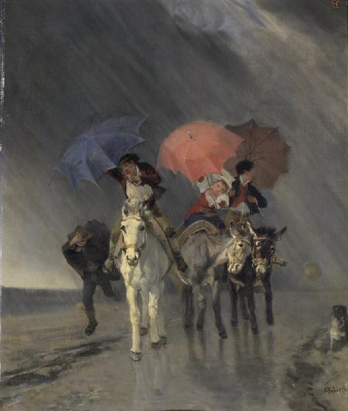 L'Averse, Giuseppe Palizzi, 2e moitié 19e siècle