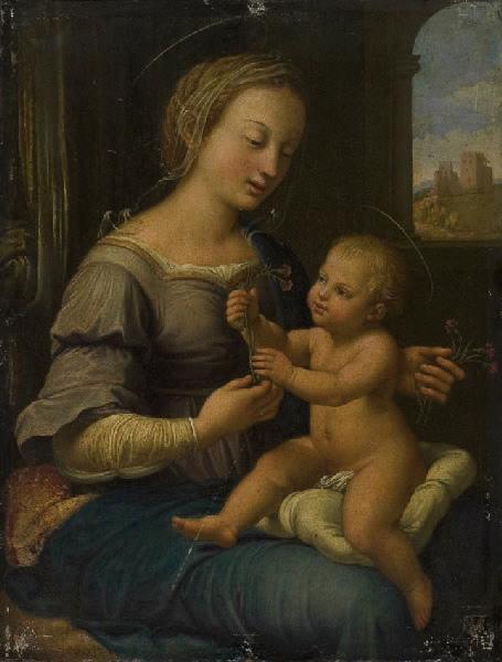 La Vierge à l'oeillet (copie d'après Raphaël)_0