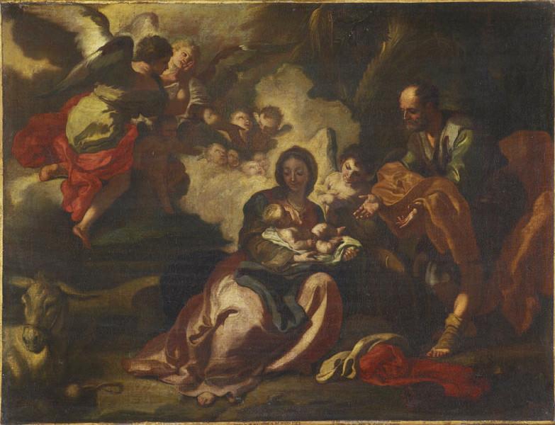 Le Repos pendant la fuite en Egypte, Paolo de Matteis, 18e siècle