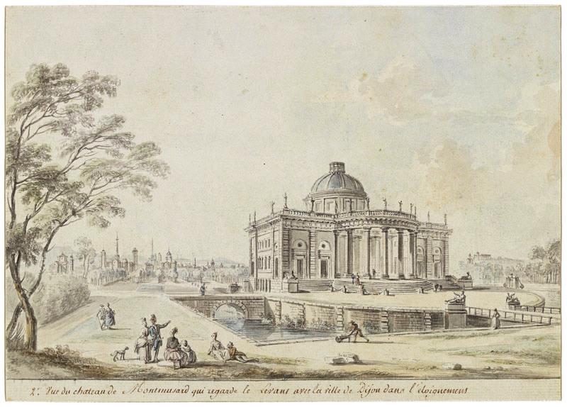 Deuxième vue du château de Montmusard, Jean-Baptiste Lallemand, 2e moitié 18e siècle