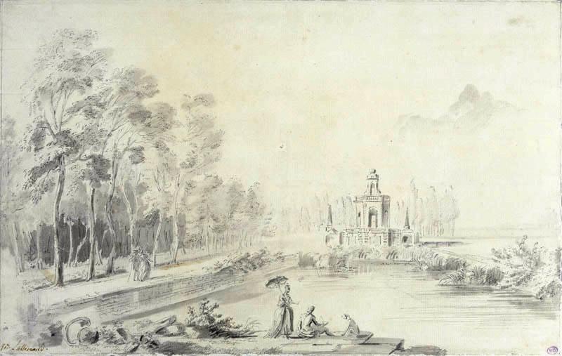 Le Kiosque du parc de Montmuzard, Jean-Baptiste Lallemand, 2e moitié 18e siècle