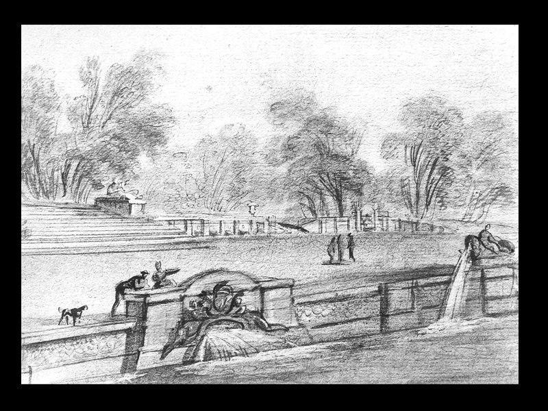 Le Parterre d'eau de Montmuzard, Jean-Baptiste Lallemand, 2e moitié 18e siècle
