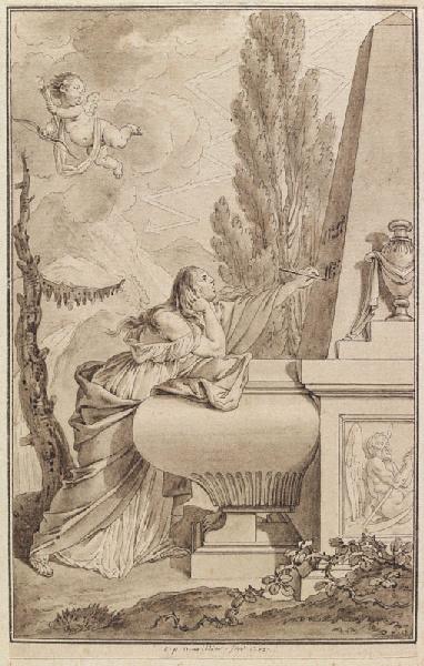 Allégorie du souvenir conjugal, Clément Pierre Marillier, 1775