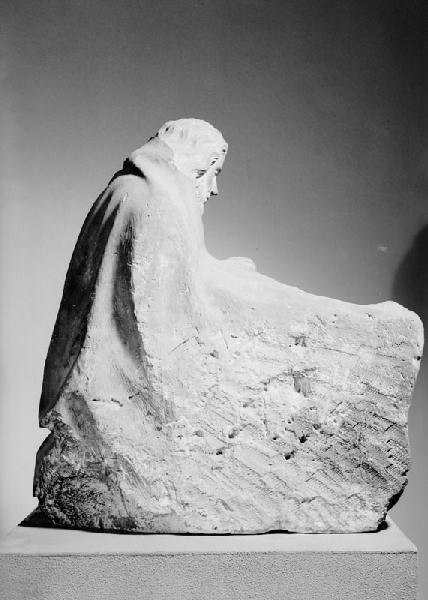 Saint Luc écrivant l'Evangile, Claus de Werve, 1ère moitié 15e siècle