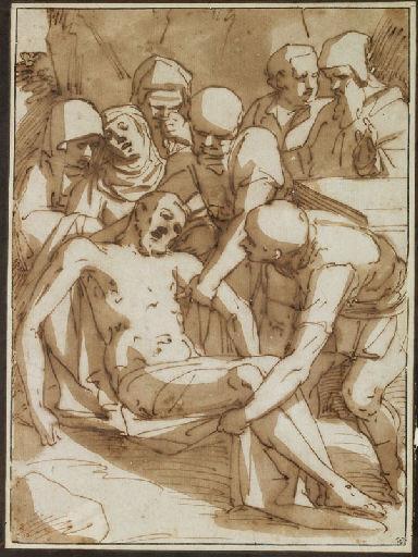 La Mise au Tombeau, Luca Cambiaso, 2e moitié 16e siècle