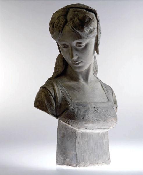 Buste de Marie Frémiet, fille de l'artiste, Emmanuel Fremiet, 2e moitié 19e siècle