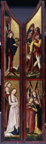 Sainte Agnès et sainte Emérentienne (face) ; Légende de sainte Agnès (revers)_3