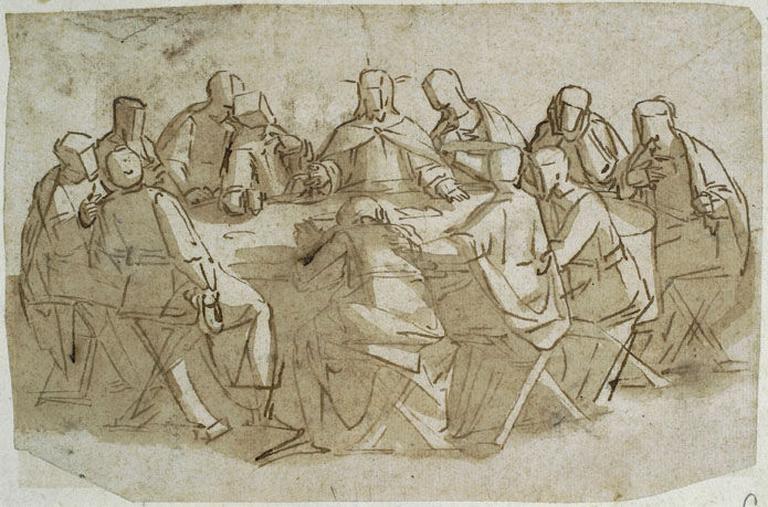 La Cène, Luca Cambiaso, 1570,1575