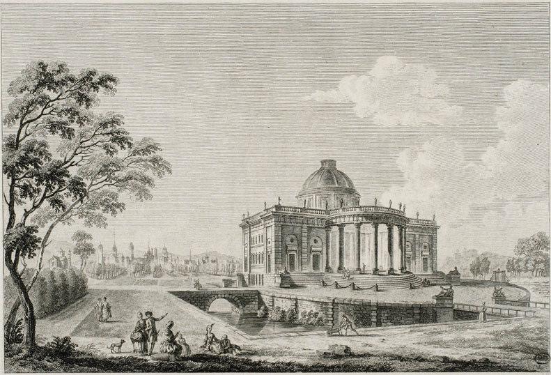 Seconde Vue du château de Montmusard, Jean-Baptiste Lallemand, 1780