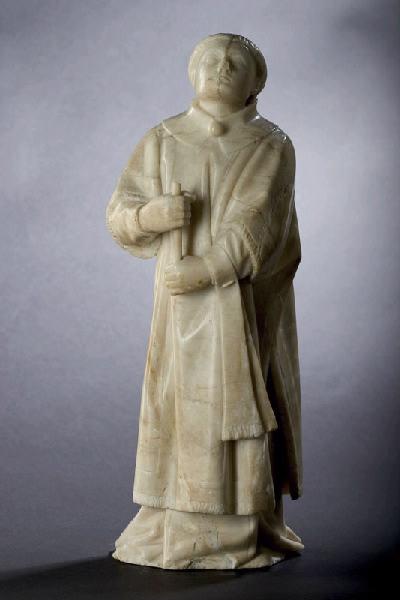 Tombeau de Jean sans Peur : Pleurant n° 43 (Clerc portant la croix), Jean de La Huerta, 1443,1445,1466,1470