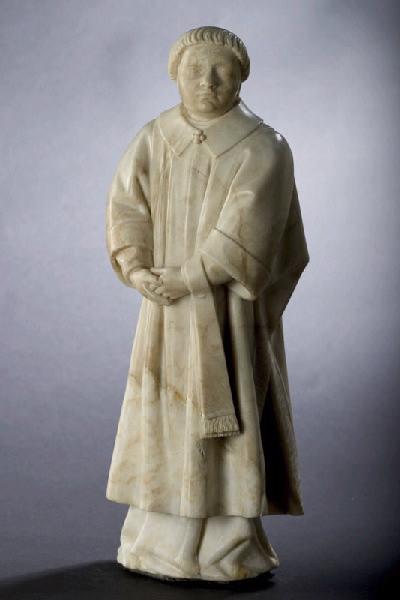 Tombeau de Jean sans Peur : Pleurant n° 44 (Diacre), Jean de La Huerta, 1443,1455,1466,1470