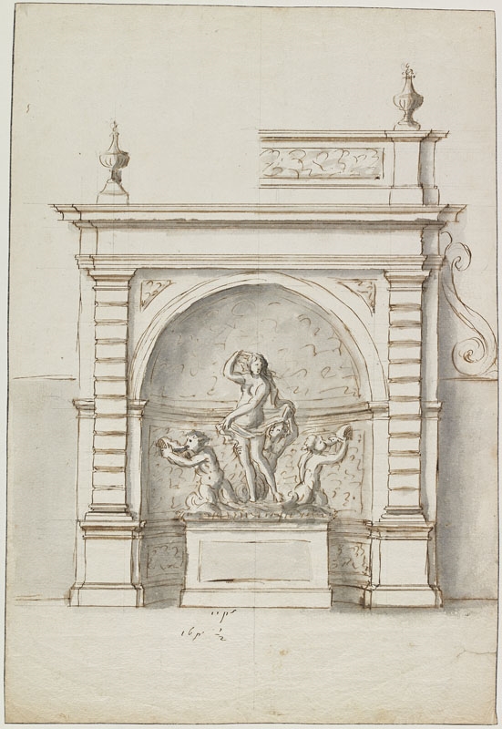 Nymphée avec Amphitrite ou Galatée (Titre attribué), Jean Dubois, 2e moitié 17e siècle