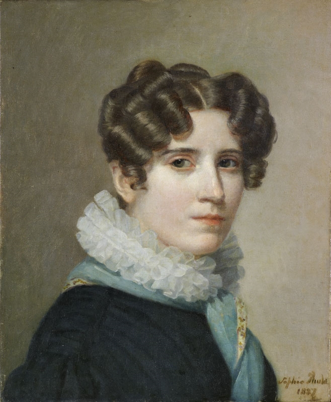 Portrait de Madame Van der Haert, née Victorine Fremiet ou de sa soeur, Sophie Rude ; Portrait de Madame Krans née de Terwagne ; Autoportrait, Sophie Rude, 1827
