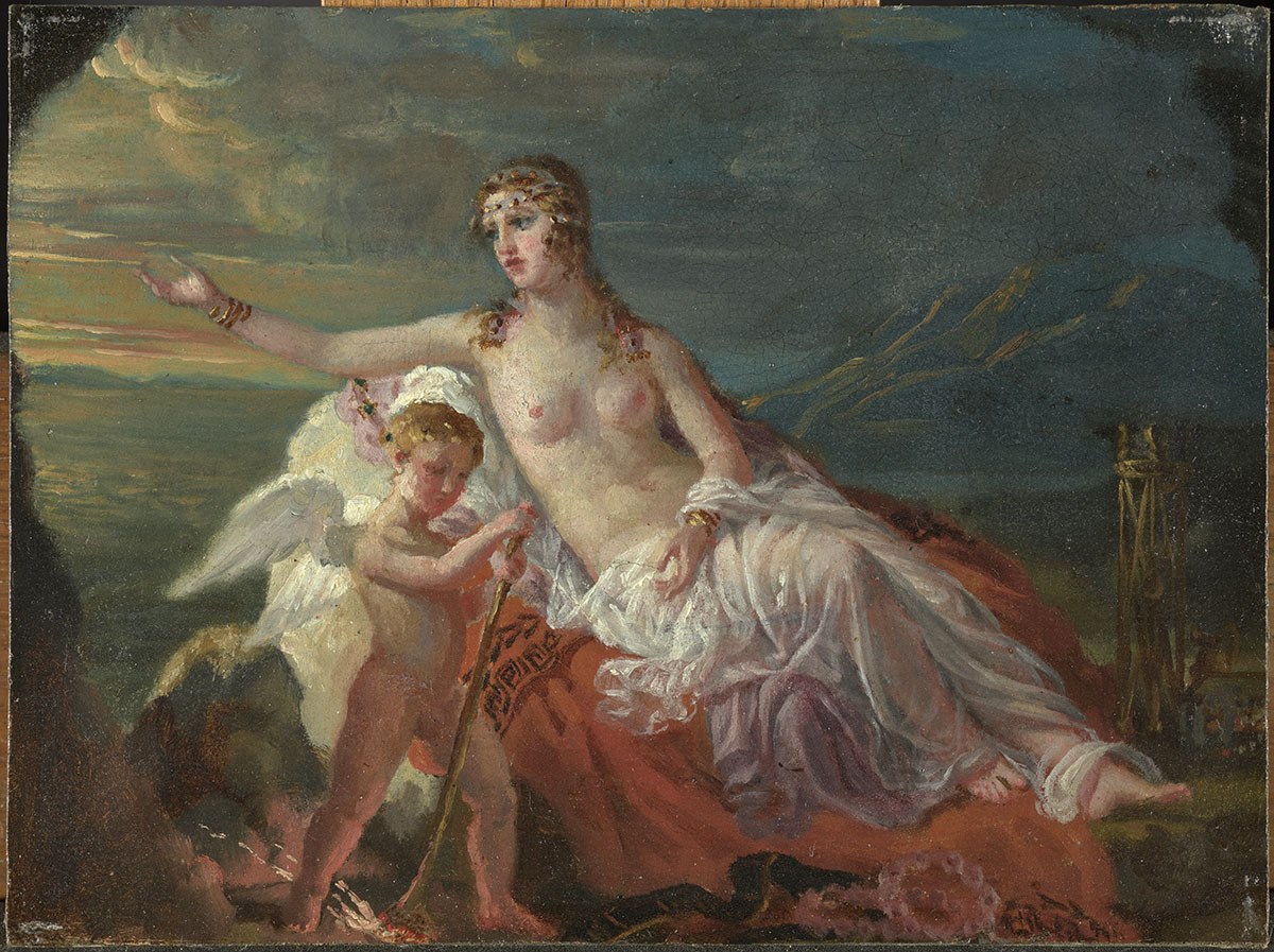 Ariane abandonnée dans l'ile de Naxos, Sophie Rude, 1825 - 1826 vers (?)