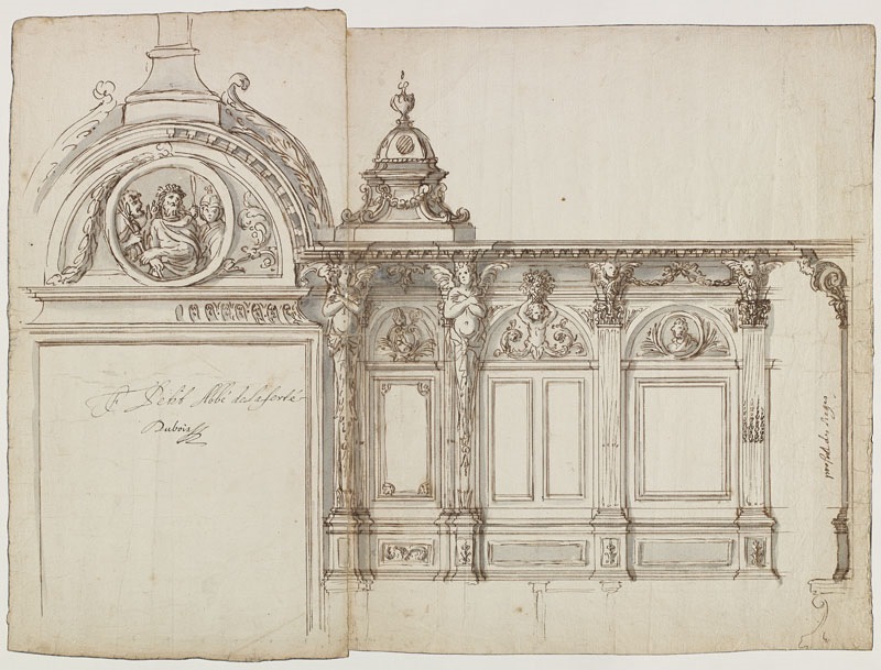 Portes de stalles, pour l'abbaye de la Ferté (Titre attribué), Jean Dubois, 2e moitié 17e siècle