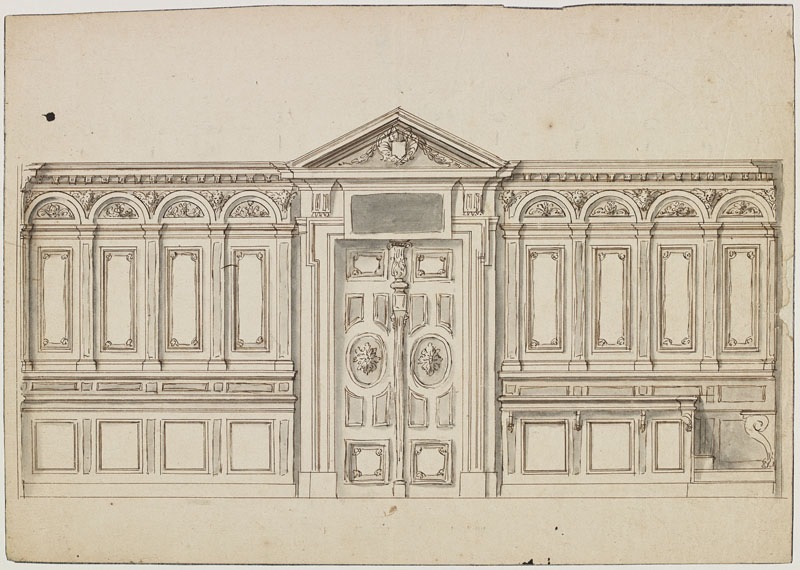 Boiseries de stalles avec porte centrale (Titre attribué), Jean Dubois, 2e moitié 17e siècle