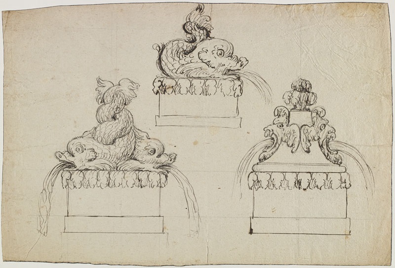 Trois fontaines (Titre attribué), Jean Dubois, 3e quart 17e siècle