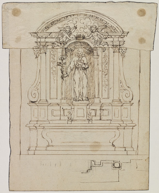 Autel avec saint Antoine de Padoue (Titre attribué), Jean Dubois, 2e moitié 17e siècle